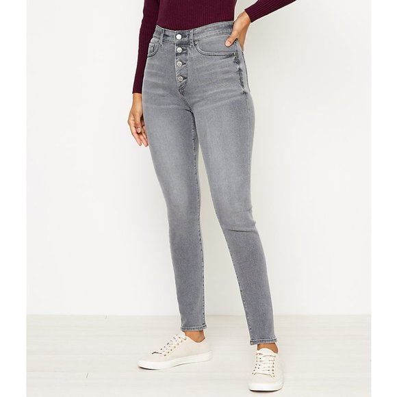 light grey skinny jeans women's